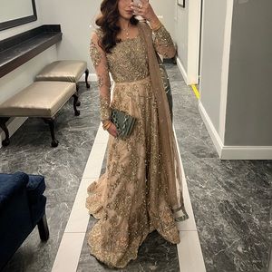 Soft Pink Pakistani / Indian Bridal Lengha Gown
